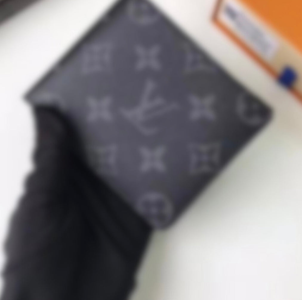 LV Wallet Grey & BLCK