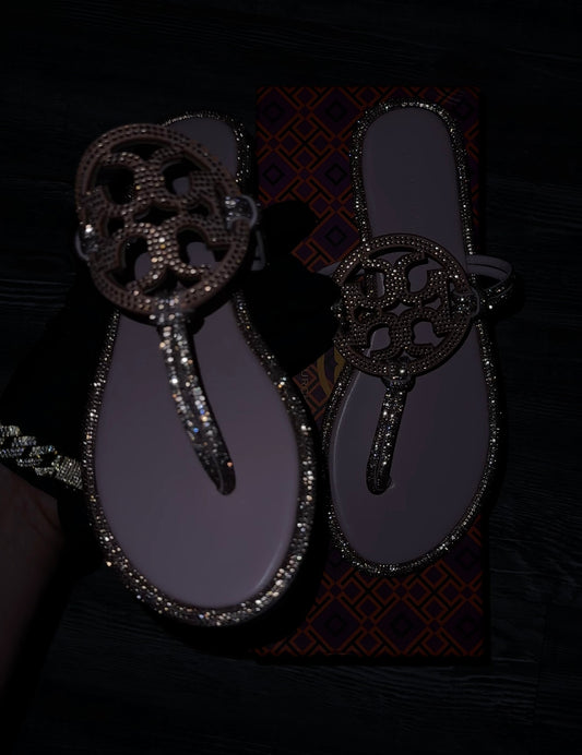 TB Pink Rhinestone Knotted
