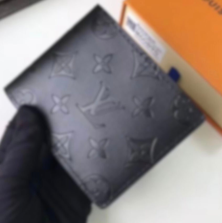 LV MATTE BLCK WALLET